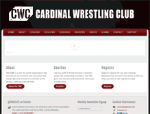 Tablet Screenshot of cardinalwrestlingclub.com